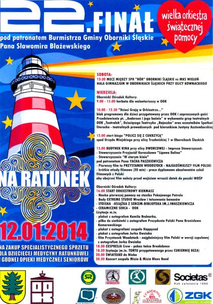 Plakat 22 Finał Orkiestry