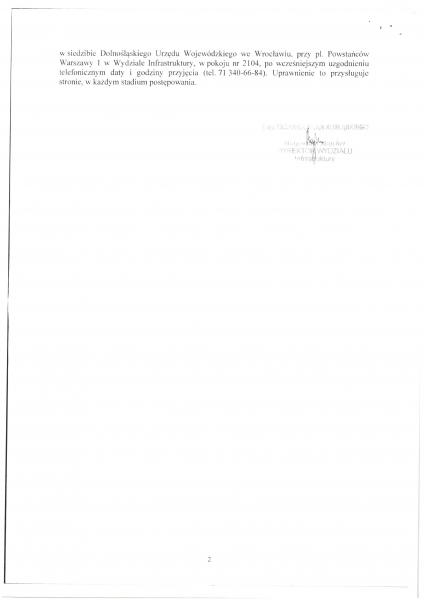Obwieszczenie Wojewody Dolnośląskiego