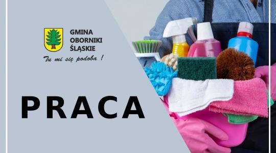 Urząd Miejski w Obornikach Śląskich poszukuje pracowników na stanowisko sprzątaczki